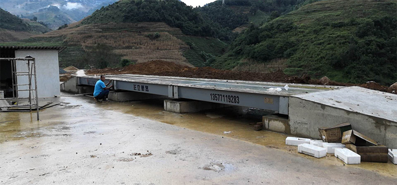 云南交投水泥廠專用地磅安裝案例
